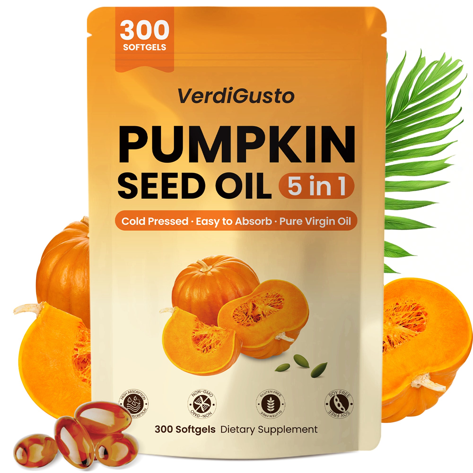 Pumpkin Seed Oil, 300 Softgels