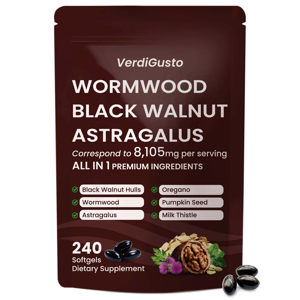 Wormwood Black Walnut Softgels | 240 Softgels, 80 Day Supply