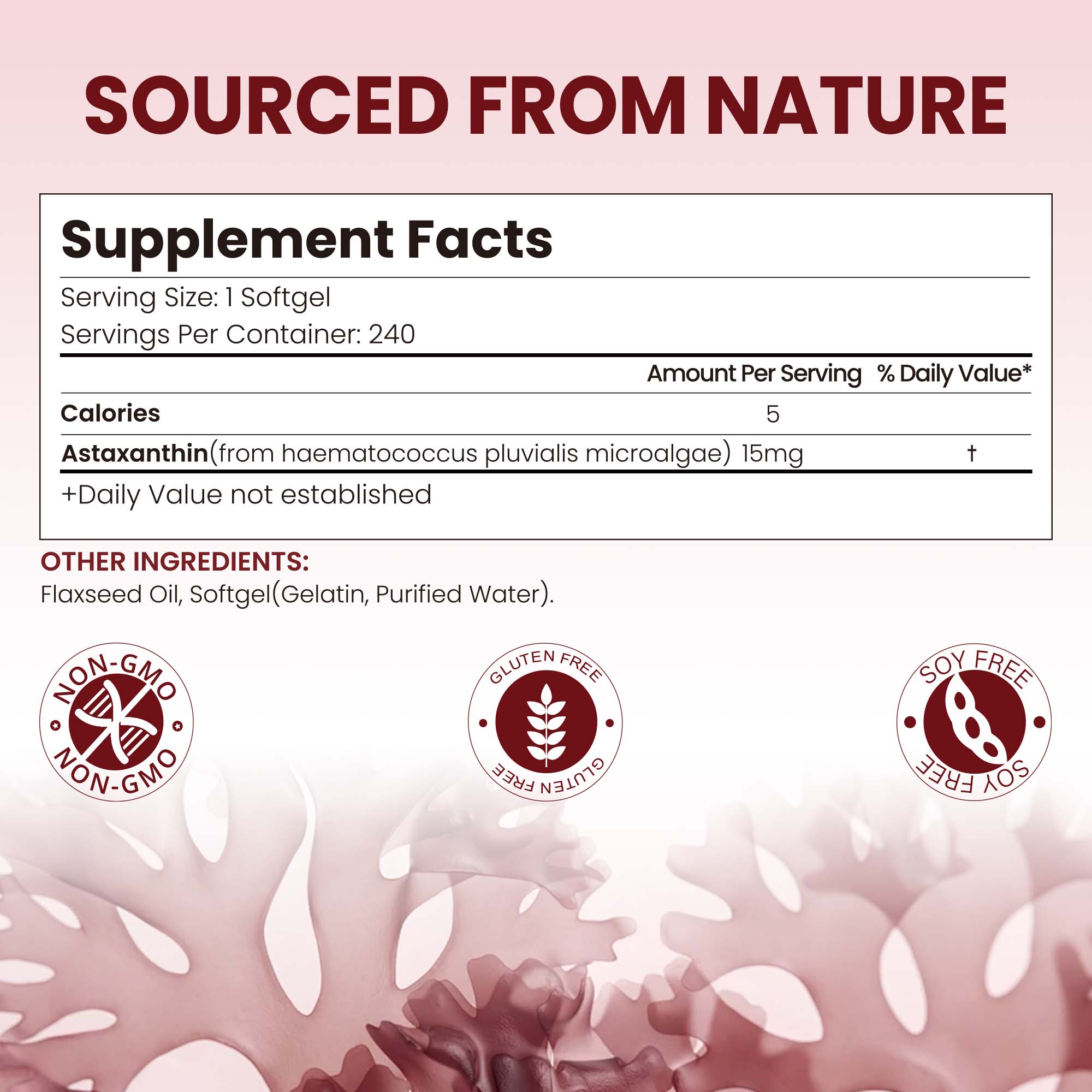 15mg Astaxanthin | 240 Softgels
