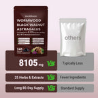 Wormwood Black Walnut Softgels | 240 Softgels, 80 Day Supply