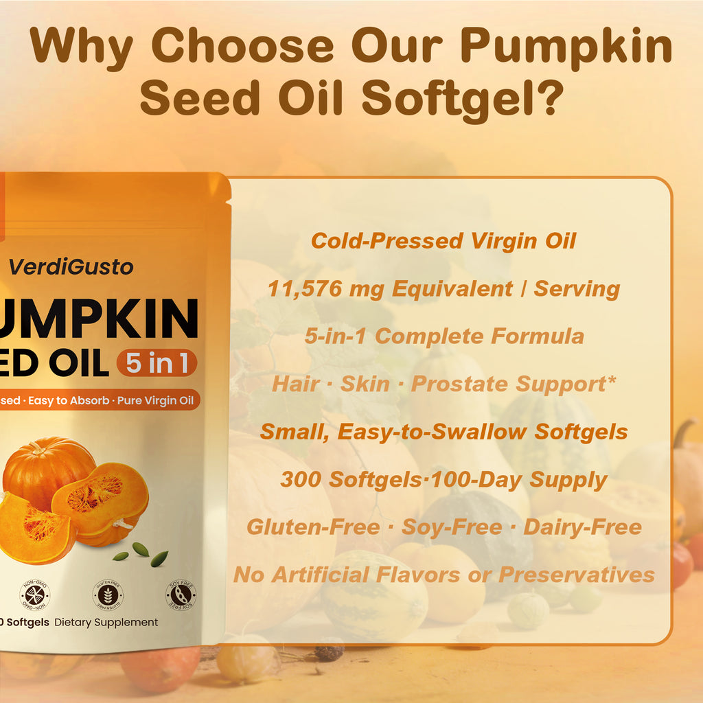 Pumpkin Seed Oil, 300 Softgels