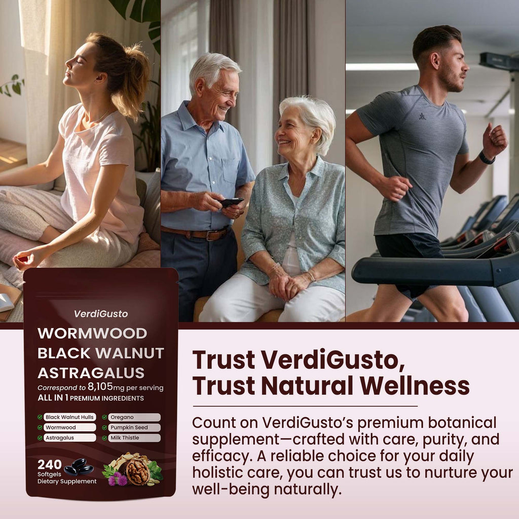 Wormwood Black Walnut Softgels | 240 Softgels, 80 Day Supply